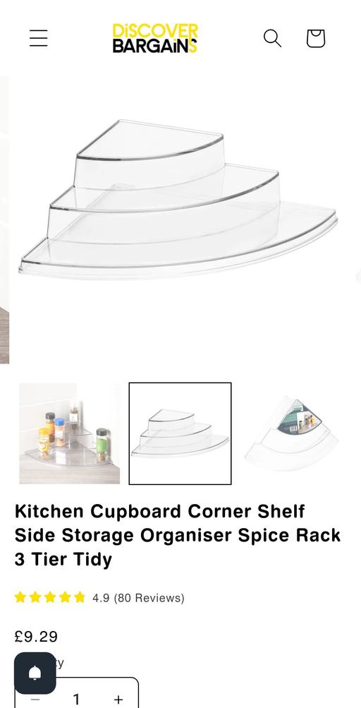 Buy & Sell East London East India - East London - Photos for 3 Tier Corner Spice Rack - Brand New