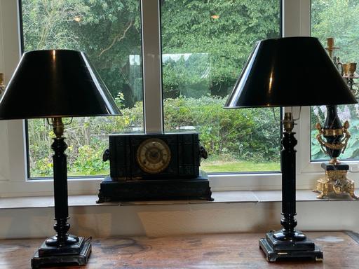 Buy & Sell Cheshire East Over Alderley - Cheshire East - Photos for Pair Of Antique Brass corinthian Column lamps