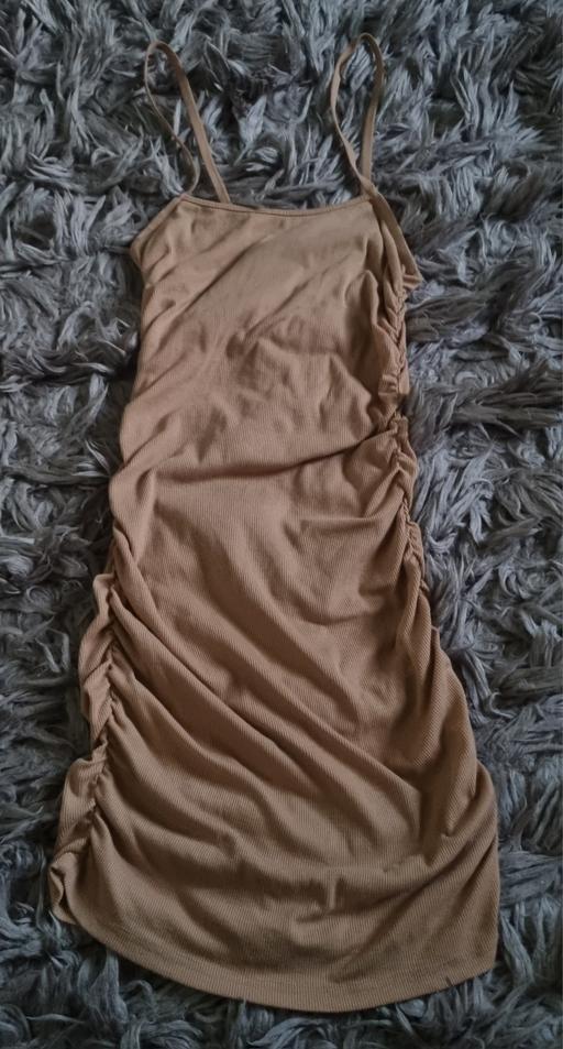 Buy & Sell West Yorkshire Kirklees - Photos for Shein Beige Ruffle Mini Dress -xs