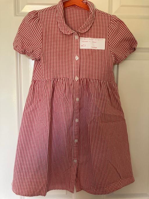 Buy & Sell West Yorkshire Bradford - Photos for School gingham dress 5-6 years in red £2