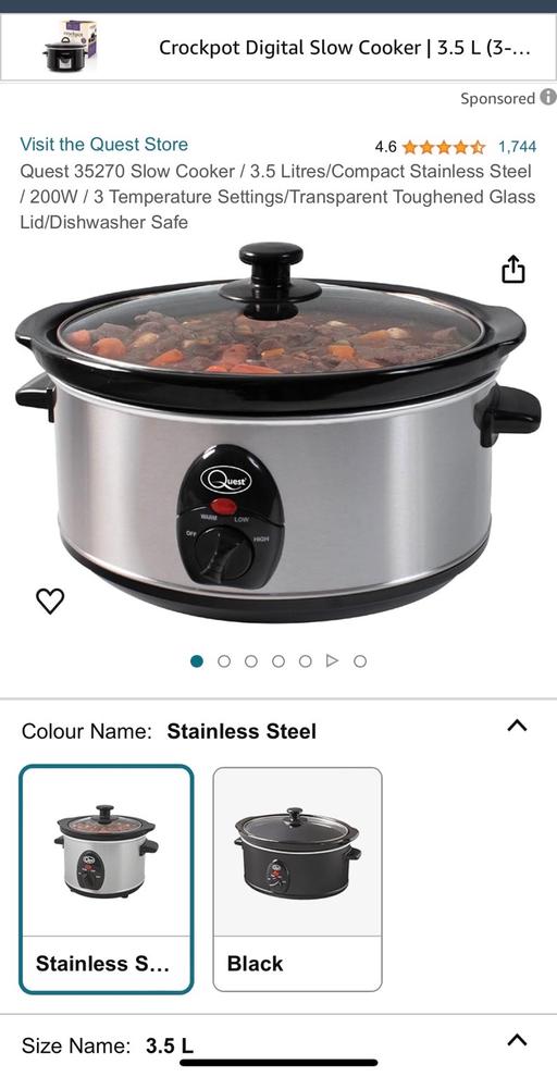 Buy & Sell West Midlands Birmingham - Photos for Slow cooker 3.5l