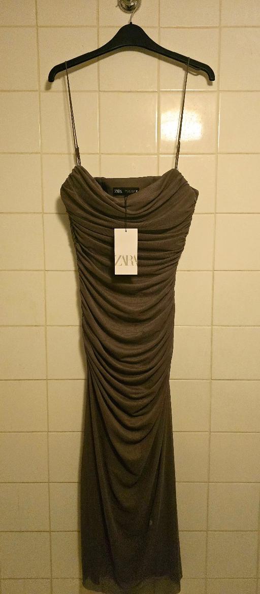 Buy & Sell South East London Maze Hill - South East London - Photos for Zara Mocha Mink Brown Draped Knit Midi Dress 