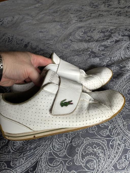 Buy & Sell Barking and Dagenham Dagenham - RM8 - Photos for Lacoste white trainers uk6 39.5