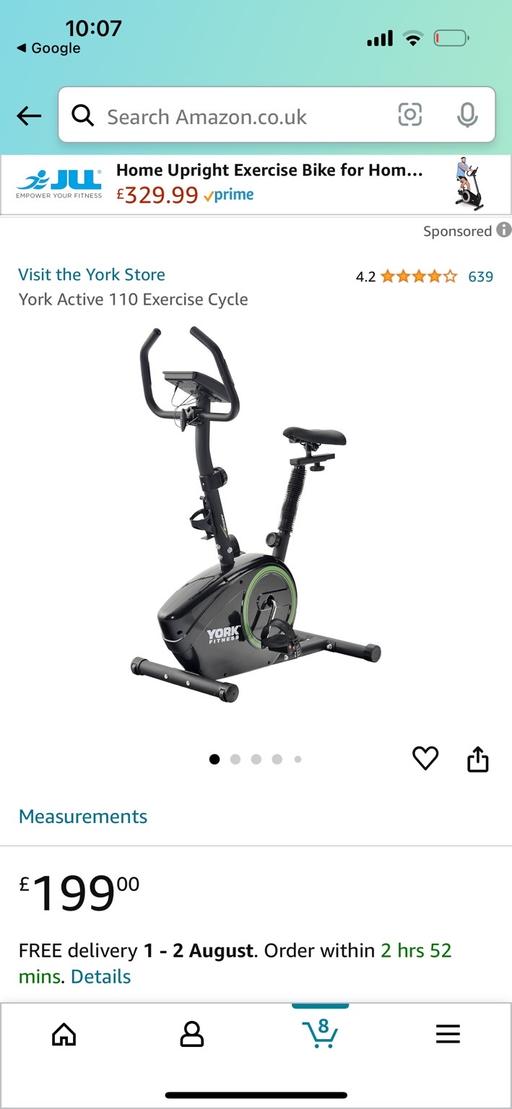 Buy & Sell East London Devons Road - East London - Photos for York Active 110 Exercise Bike