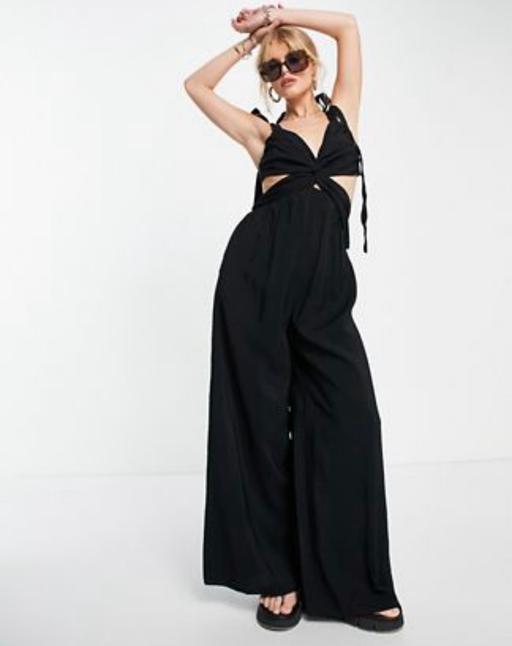 Buy & Sell East London Maryland - East London - Photos for ASOS Tie Sleeve Twist Jumpsuit in black