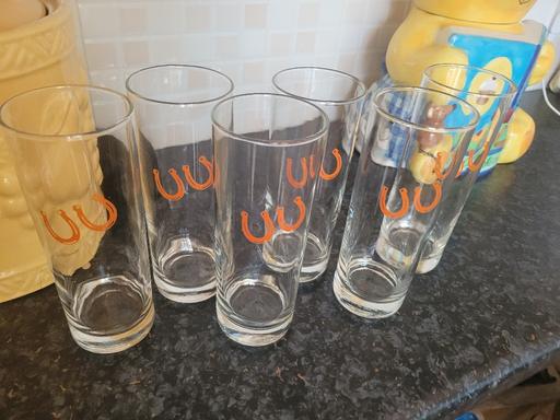 Buy & Sell South Yorkshire Sheffield - Photos for 6 glasses with horse shoes on