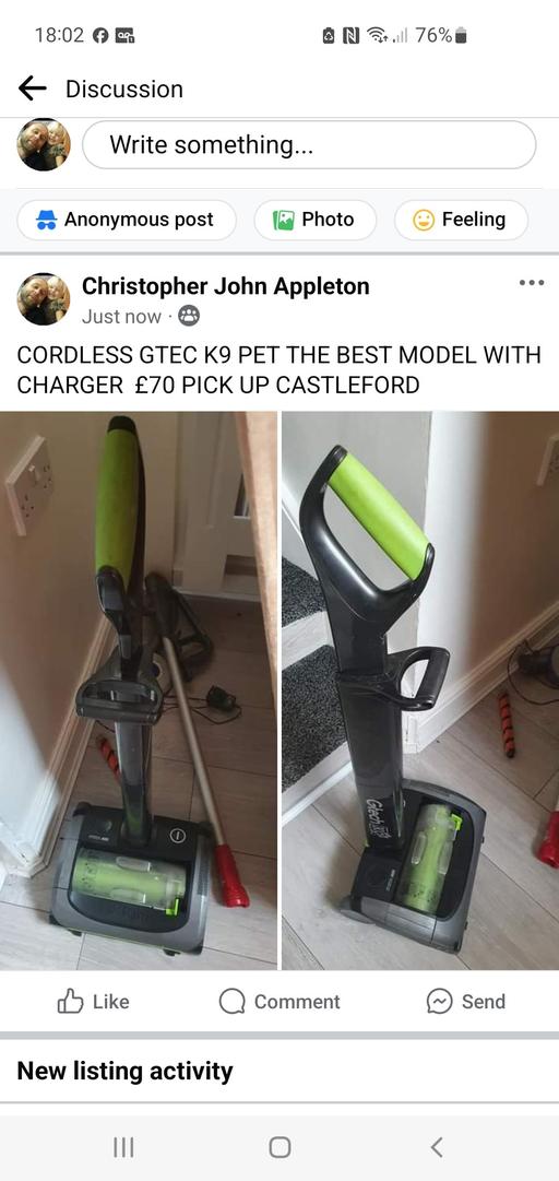 Buy & Sell West Yorkshire Wakefield - Photos for CORDLESS GTEC AIR RAM K9 PET