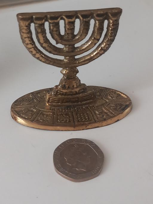 Buy & Sell Merseyside Saint Helens - Photos for mini brass Jerusalem 7 candle holder