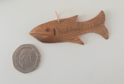 Buy & Sell Merseyside Saint Helens - Photos for vintage carved wooden fish pendant