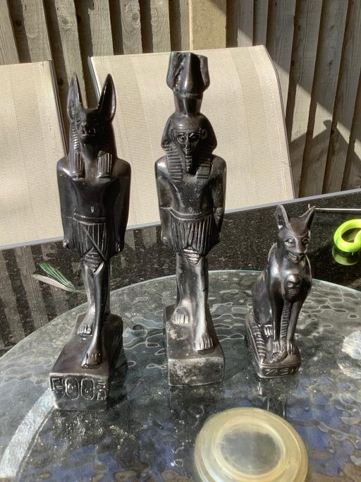 Buy & Sell Essex Basildon - Photos for 3 Egyptian figurines sculptures