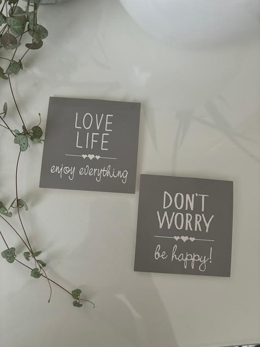 Buy & Sell Gloucestershire South Gloucestershire - Photos for 2 Positive Quotes Picture Cards Grey 8.5cm