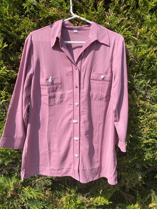 Buy & Sell North Northamptonshire Great Addington - North Northamptonshire - Photos for Dusky Pink Ladies Blouse Size 14