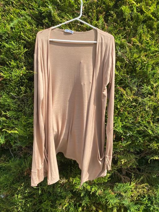 Buy & Sell North Northamptonshire Great Addington - North Northamptonshire - Photos for Thin Tan/ Beige Cardigan/ Cover Up Size 22