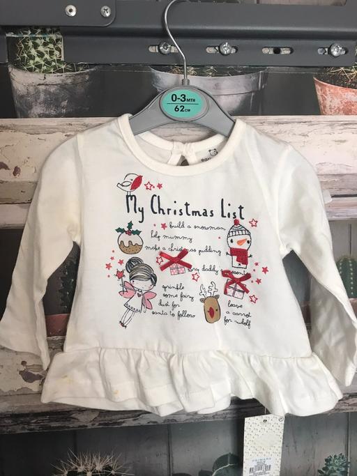 Buy & Sell Northumberland Hartford - Northumberland - Photos for GIRLS T-SHIRT - 0-3 MONTHS - CHRISTMAS THEME