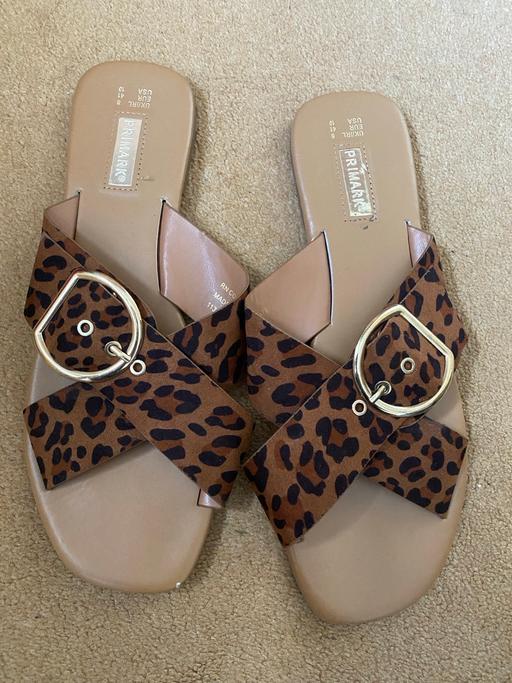 Buy & Sell West Midlands Dudley - Photos for Ladies Leopard Print Slip on Sandals Size 8