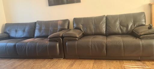 Buy & Sell South Yorkshire Sheffield - Photos for dark brown sofa (SET OF THREE)