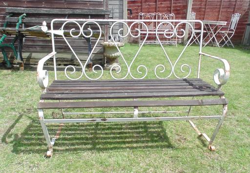 Buy & Sell West Midlands Sandwell - Photos for (#1391) metal and wood garden bench