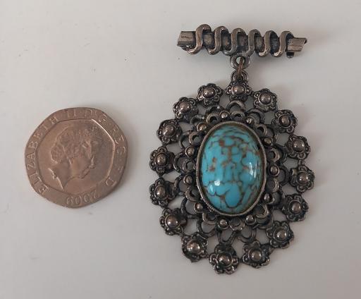 Buy & Sell Merseyside Saint Helens - Photos for vintage czech turquoise glass brooch