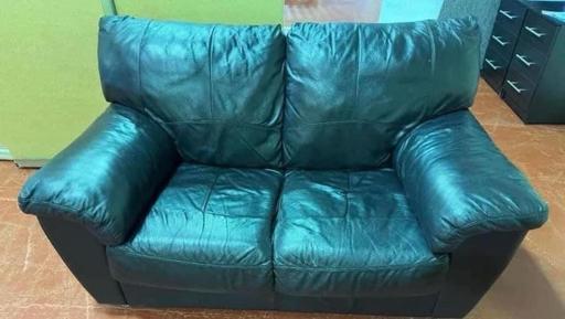 Buy & Sell South Yorkshire Rotherham - Photos for 2 seater black leather sofa