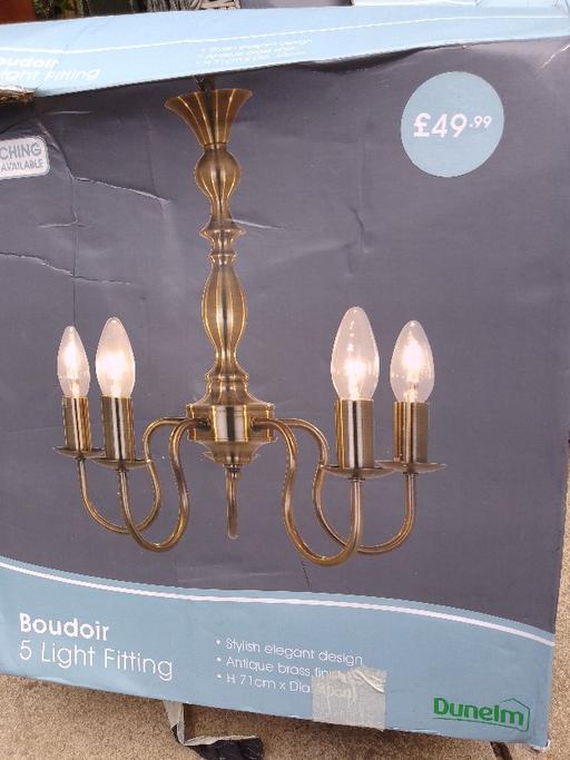 Buy & Sell West Midlands Sandwell - Photos for 2xDunelm 5 light fitting