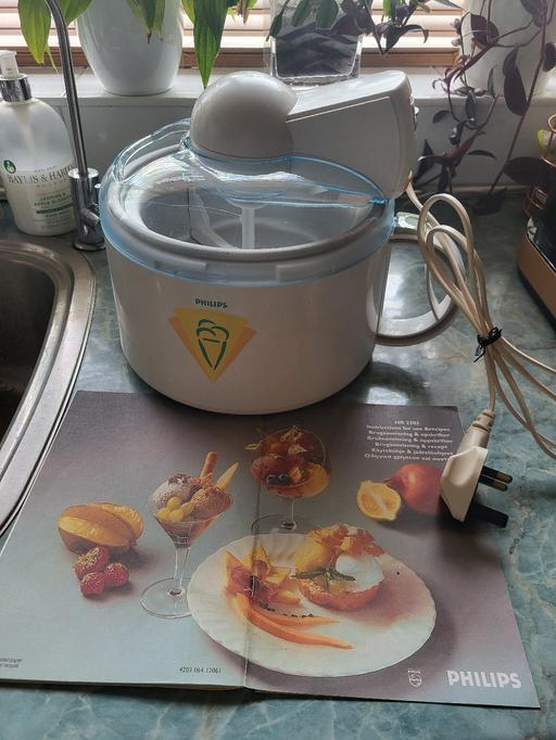 Buy & Sell Kent Medway - Kent - Photos for PHILIPS HR2303 ICE-CREAM/SORBET MAKER PLUS RE