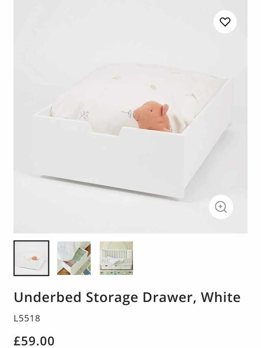 Buy & Sell West Midlands Dudley - Photos for Underbed Storage Drawer, White