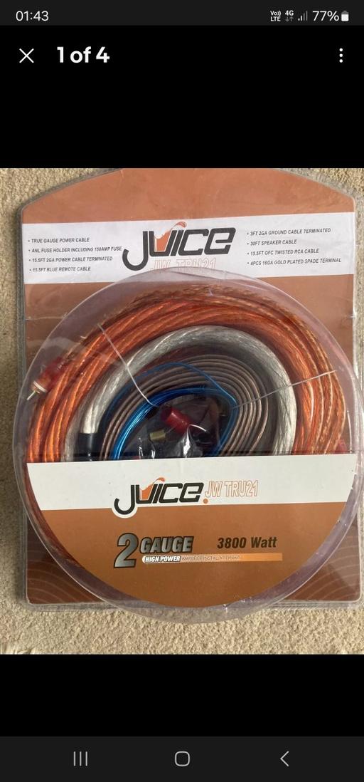 Vehicles West Midlands Birmingham - Photos for BRAND NEW 2 AWG JUICE WIRING KIT