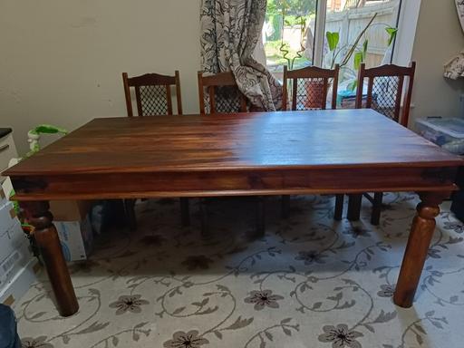 Buy & Sell West Midlands Birmingham - Photos for Indian Rosewood Dining Table and Chairs