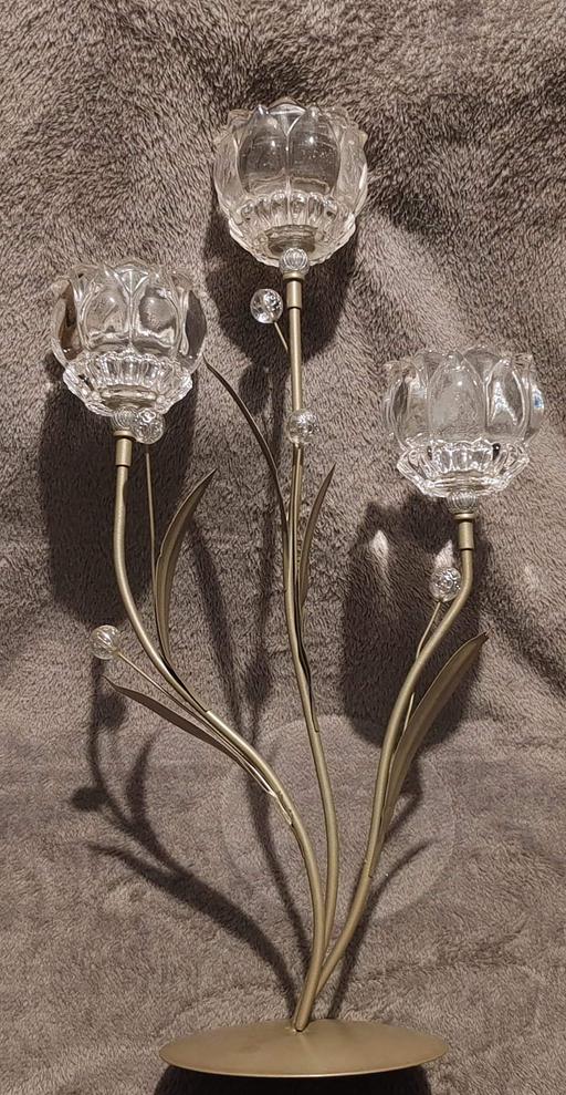 Buy & Sell Lancashire West Lancashire - Photos for 3 glass candle holders set with metal stand