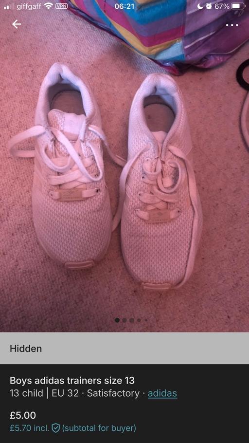 Buy & Sell West Berkshire Newbury - West Berkshire - Photos for Adidas boys trainers size 13