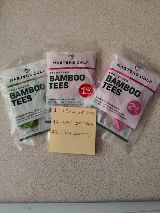 Buy & Sell West Midlands Solihull - Photos for Masters Golf Bamboo Tees