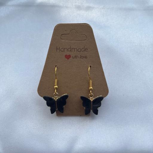 Buy & Sell Surrey Epsom and Ewell - Photos for Handmade black and gold butterfly earrings