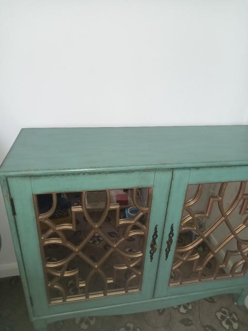 Buy & Sell West Midlands Sandwell - Photos for lovely gorgeous uniqu green mirror tv cabinet