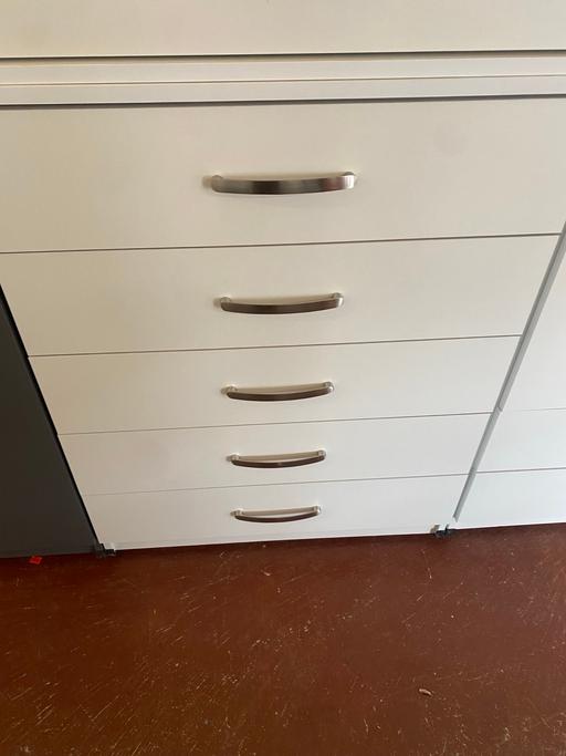 Buy & Sell West Midlands Coventry - Photos for Large 5 drawers chest -white