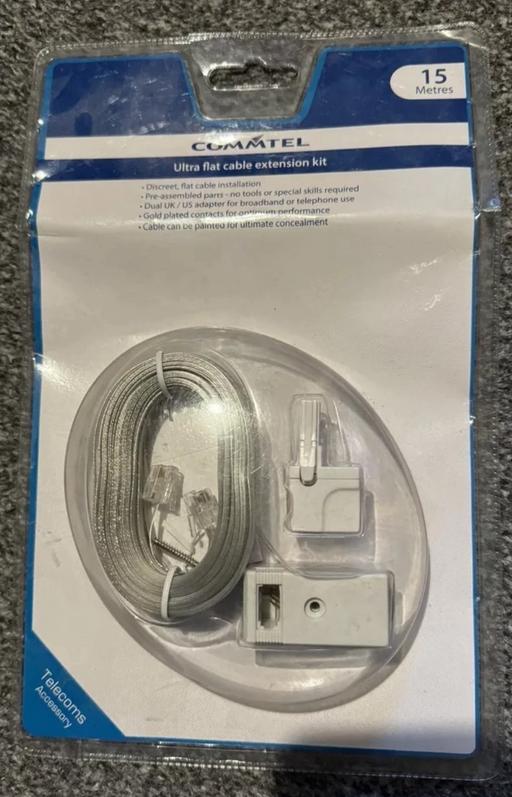 Buy & Sell Gloucestershire Gloucester - Photos for New - telephone extension cable kit - 15m