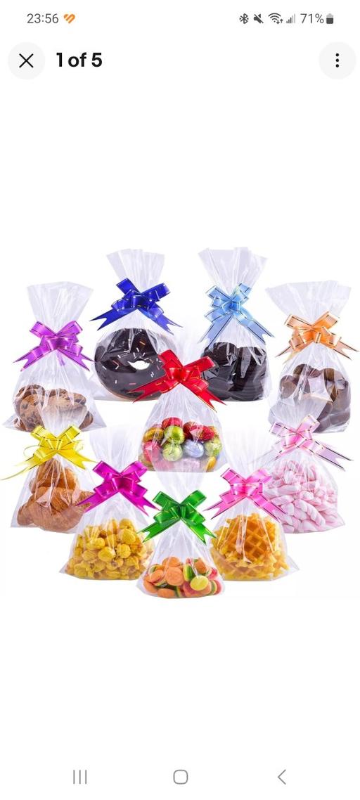 Buy & Sell Worcestershire Wyre Forest - Photos for 100PCS Clear Cellophane Treat Bags 6