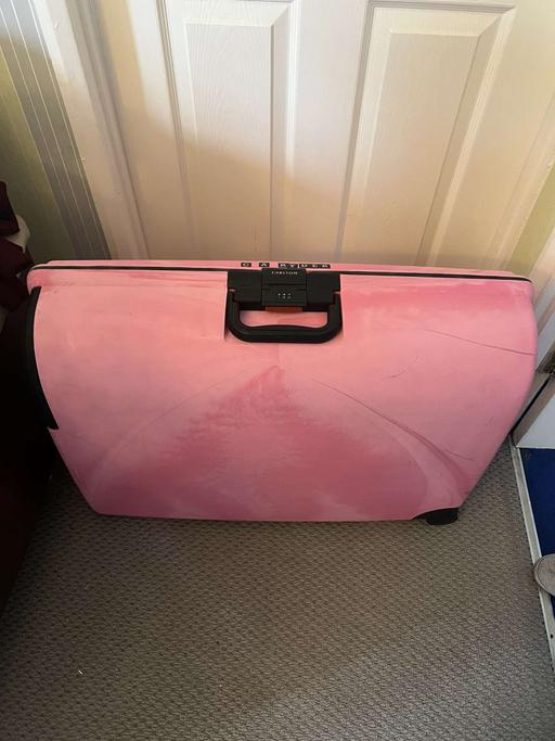 Buy & Sell Warrington Woolston Saint - Helens - Photos for Vintage pink Samsonite hard suitcase