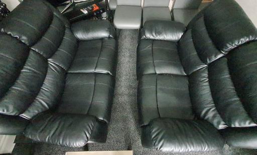 Buy & Sell West Yorkshire Kirklees - Photos for x2 2 seater black recliner sofas (used)