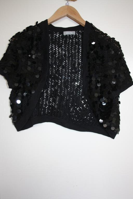 Buy & Sell North West London Chalk Farm - North West London - Photos for per Una black sequin bolero size 10