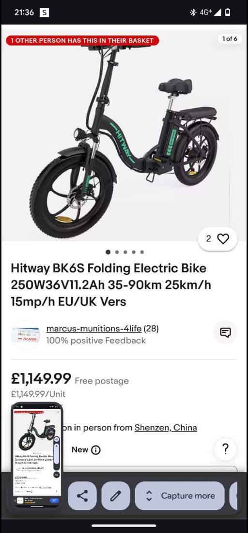 Buy & Sell Nottinghamshire Nottingham - Photos for HITWAY BK6S FOLDABLE BIKE