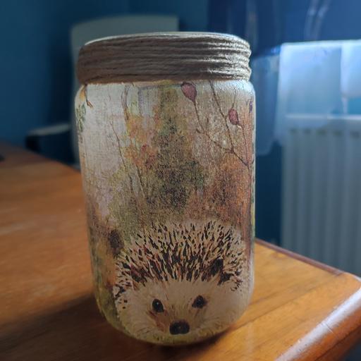 Buy & Sell Kent Medway - Kent - Photos for Glass Hedgehog Jar Decorative Tea Lights Hold