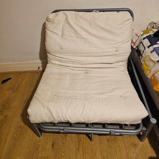 Buy & Sell East London Gants Hill - East London - Photos for Single futon metal sofa bed with mattress