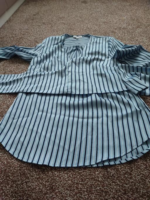 Buy & Sell West Yorkshire Kirklees - Photos for womens stripe wrap blouse 