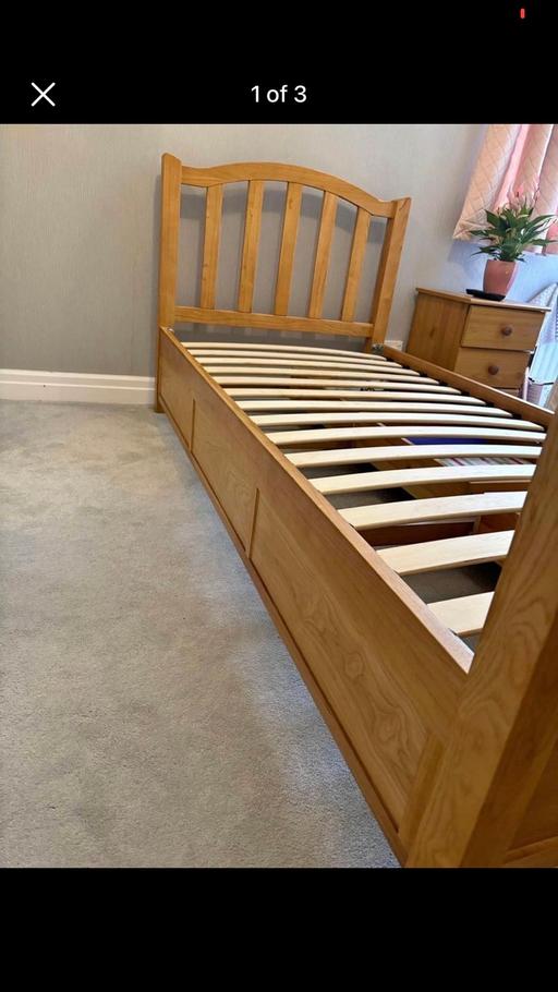 Buy & Sell Newbridge Wolverhampton - Photos for Solid Oak Dreams Single bed frame/matress