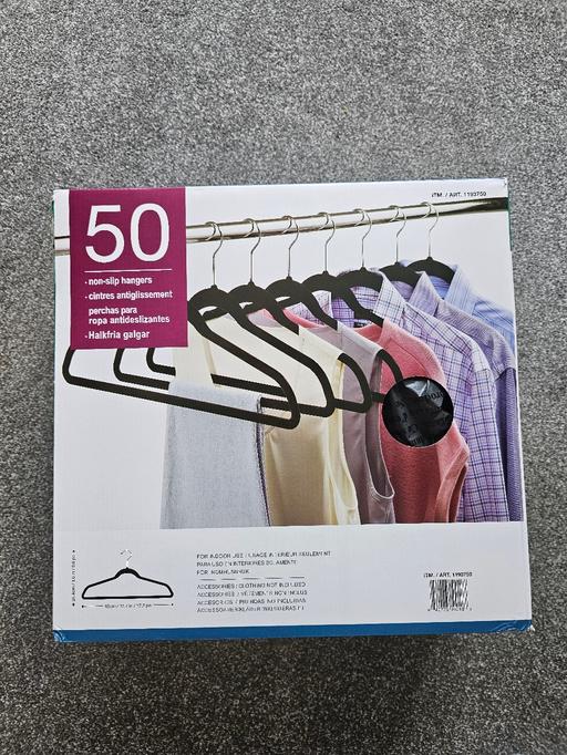 Buy & Sell Greater Manchester Stockport - Photos for 50 clothes hangers black brand new