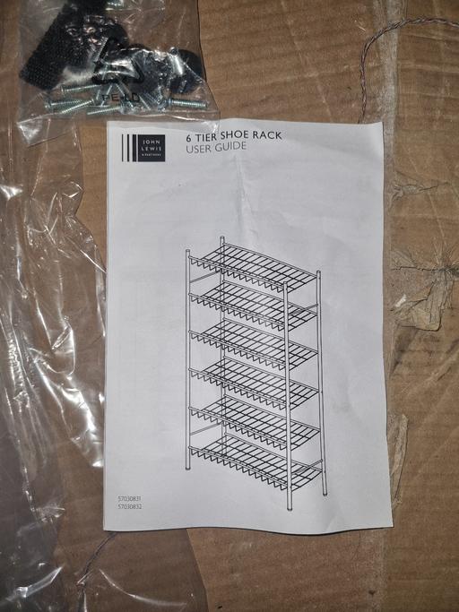 Buy & Sell West Midlands Sandwell - Photos for John Lewis 6 Tier Shoe Rack in Black