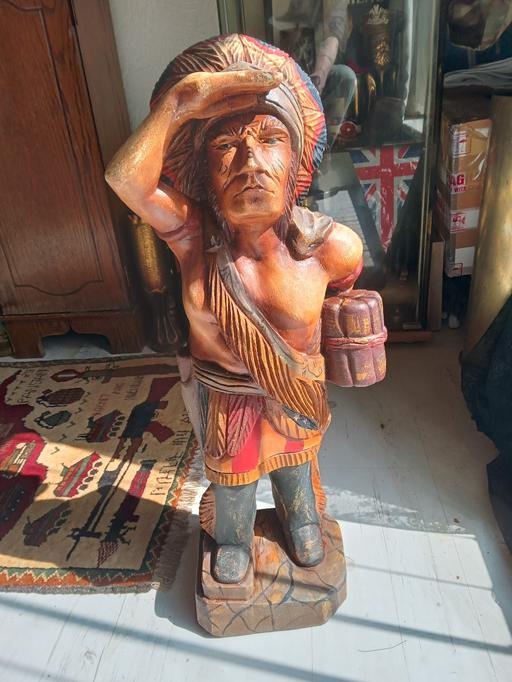 Buy & Sell Lancashire Wyre - Photos for Hand carved ,Chief Tall Tabacoo Advertising,