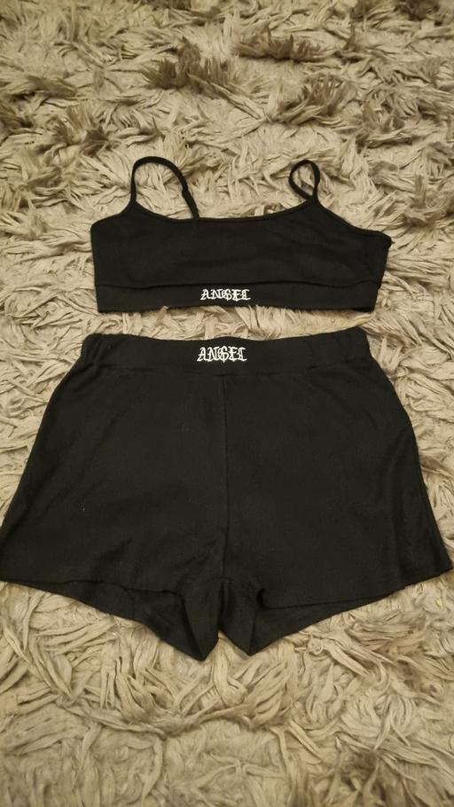 Buy & Sell West Yorkshire Kirklees - Photos for Black Angel Shorts and Crop Top Set - Petite