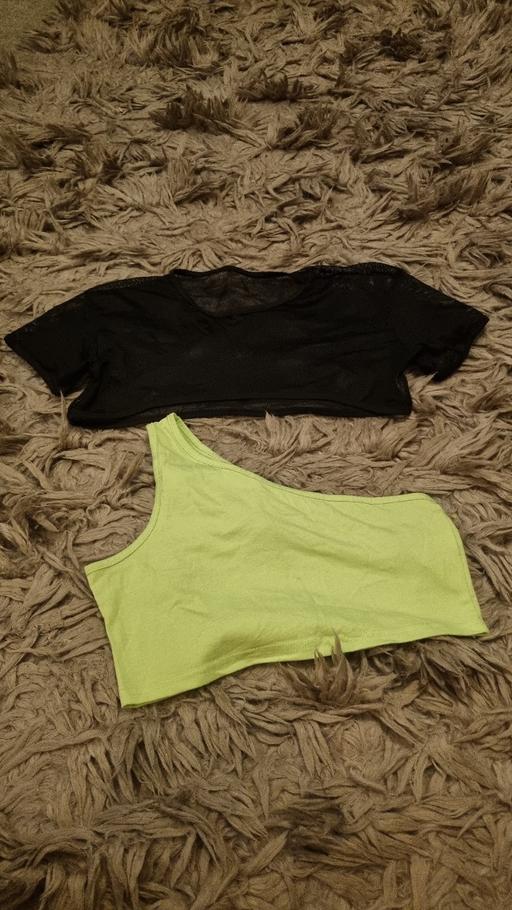 Buy & Sell West Yorkshire Kirklees - Photos for Shein Lime Green and Black Mesh Crop Top Set