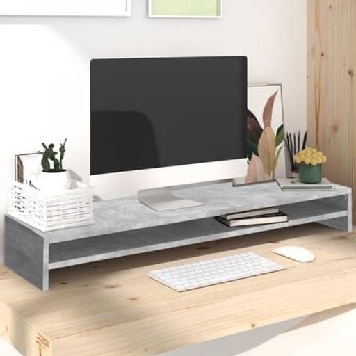 Buy & Sell South West London Wandsworth - South West London - Photos for VidaXL Monitor Stand 100cm Concrete Grey